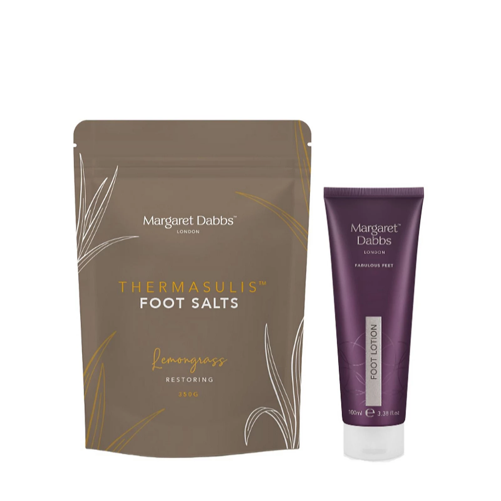 Margaret Dabbs London ThermaSulisTM Bath Salts & Foot Lotion Set