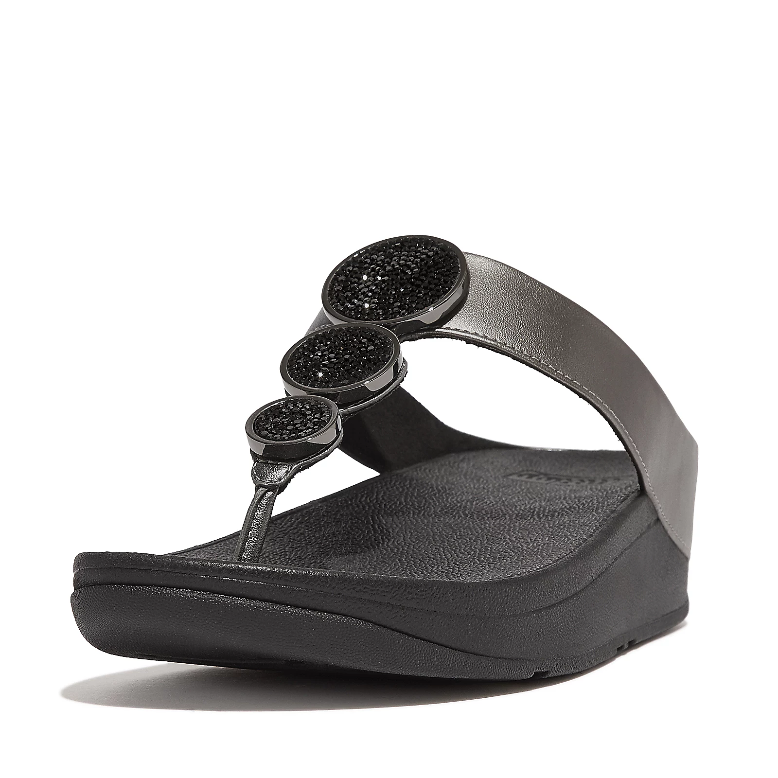 Fitflop Halo Bead-circle Metallic Toe post Sandals