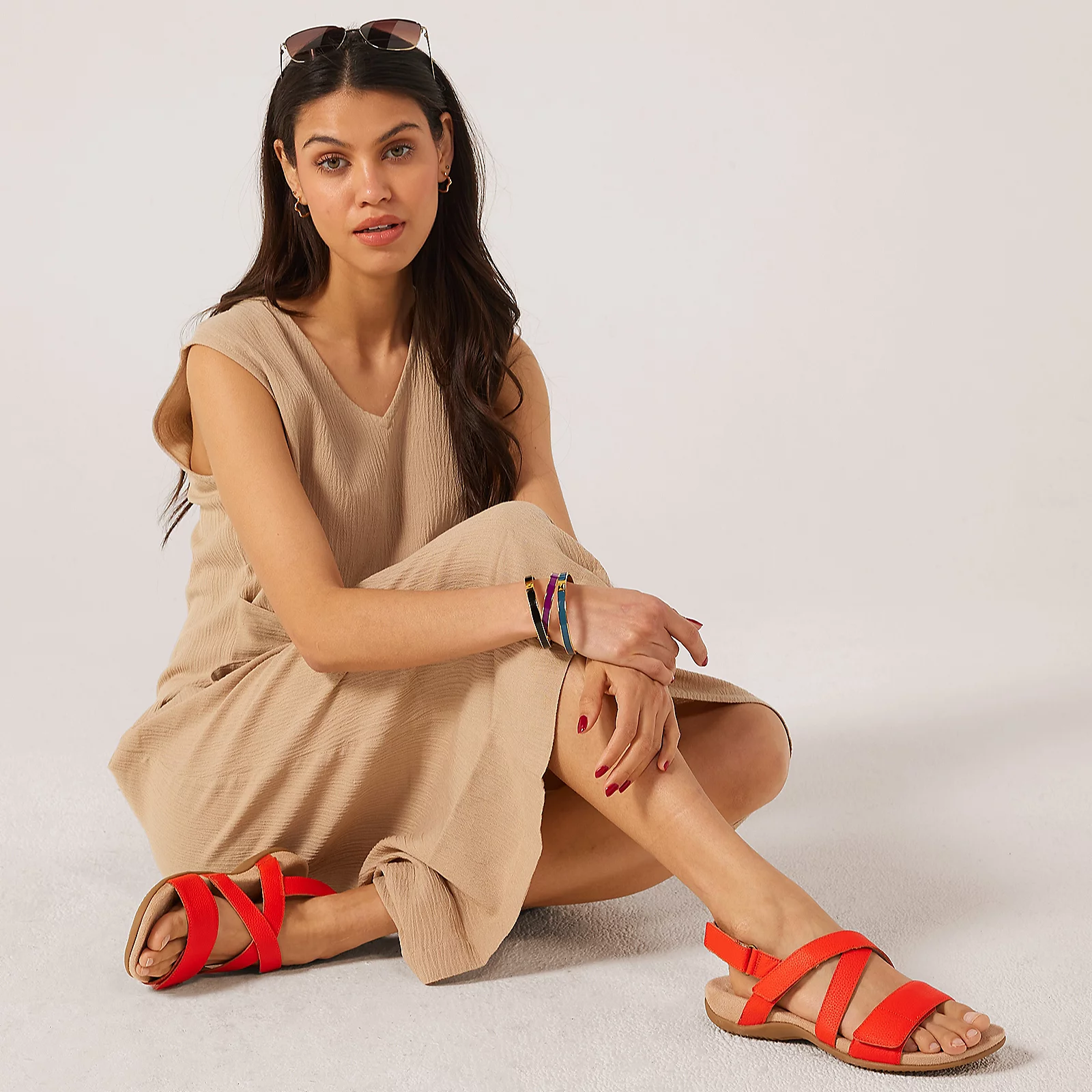 Vionic Rest Raya Leather Sandal