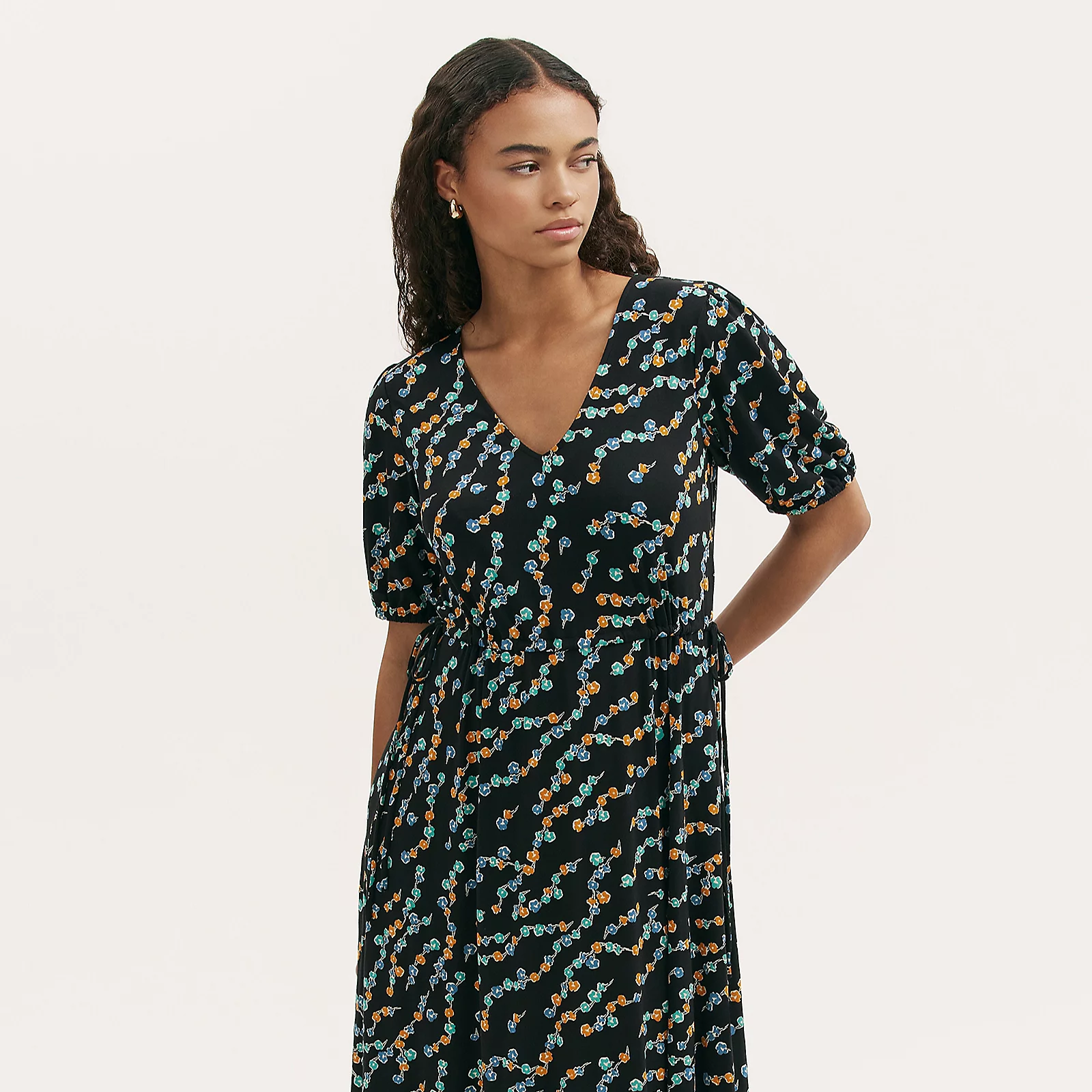 Finery London Hessa Viscose Stretch Jersey Print Dress