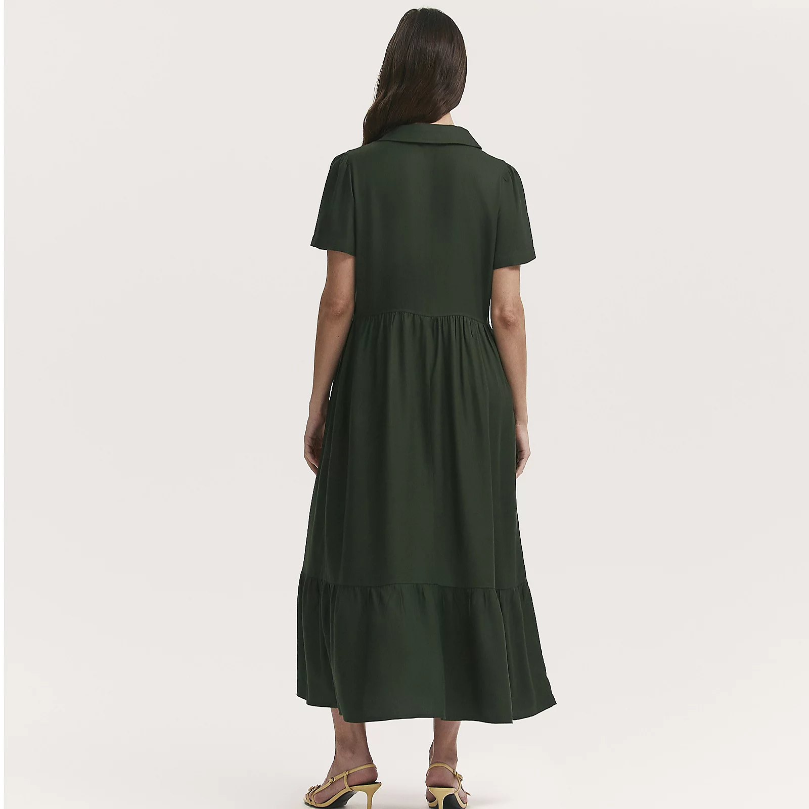 Finery London Orion Vicose Twill Dress with Zip Front Collar